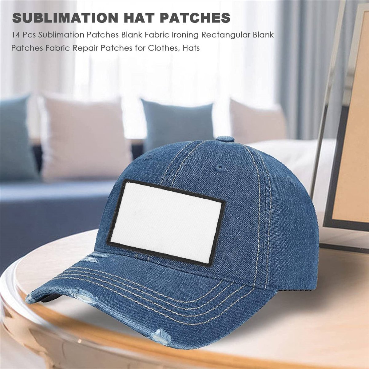 Hat Sublimation Blank - 【Im Angebot】14 Stück Sublimations-Patches, Blanko-Stoffaufnäher zum