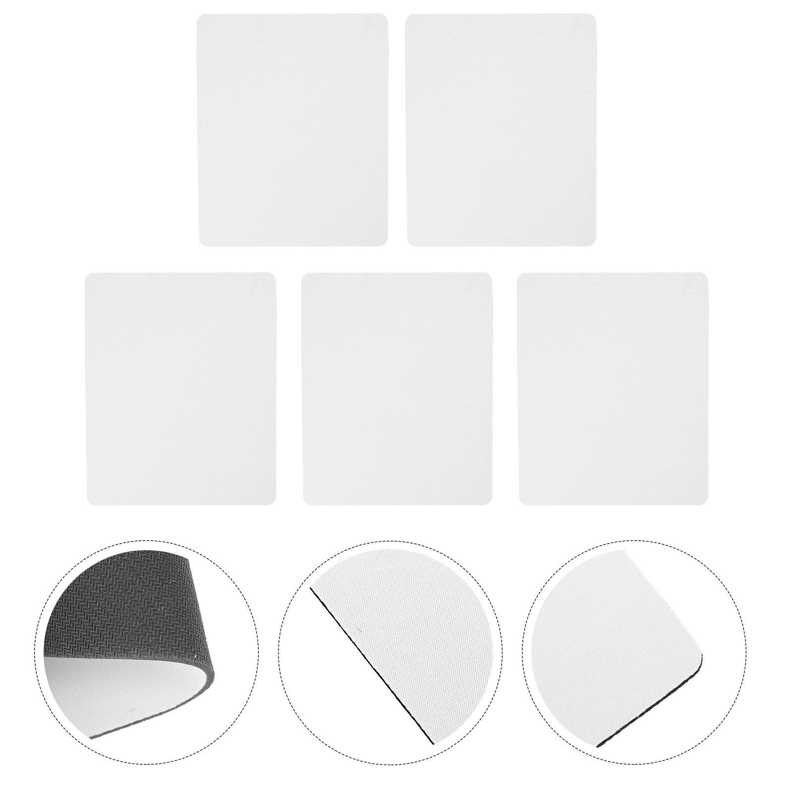 Mouse Pad Blank Sublimation - 5 Stück Sublimations-Mauspad-Rohlinge, modernes Design, Gummiunterseite,