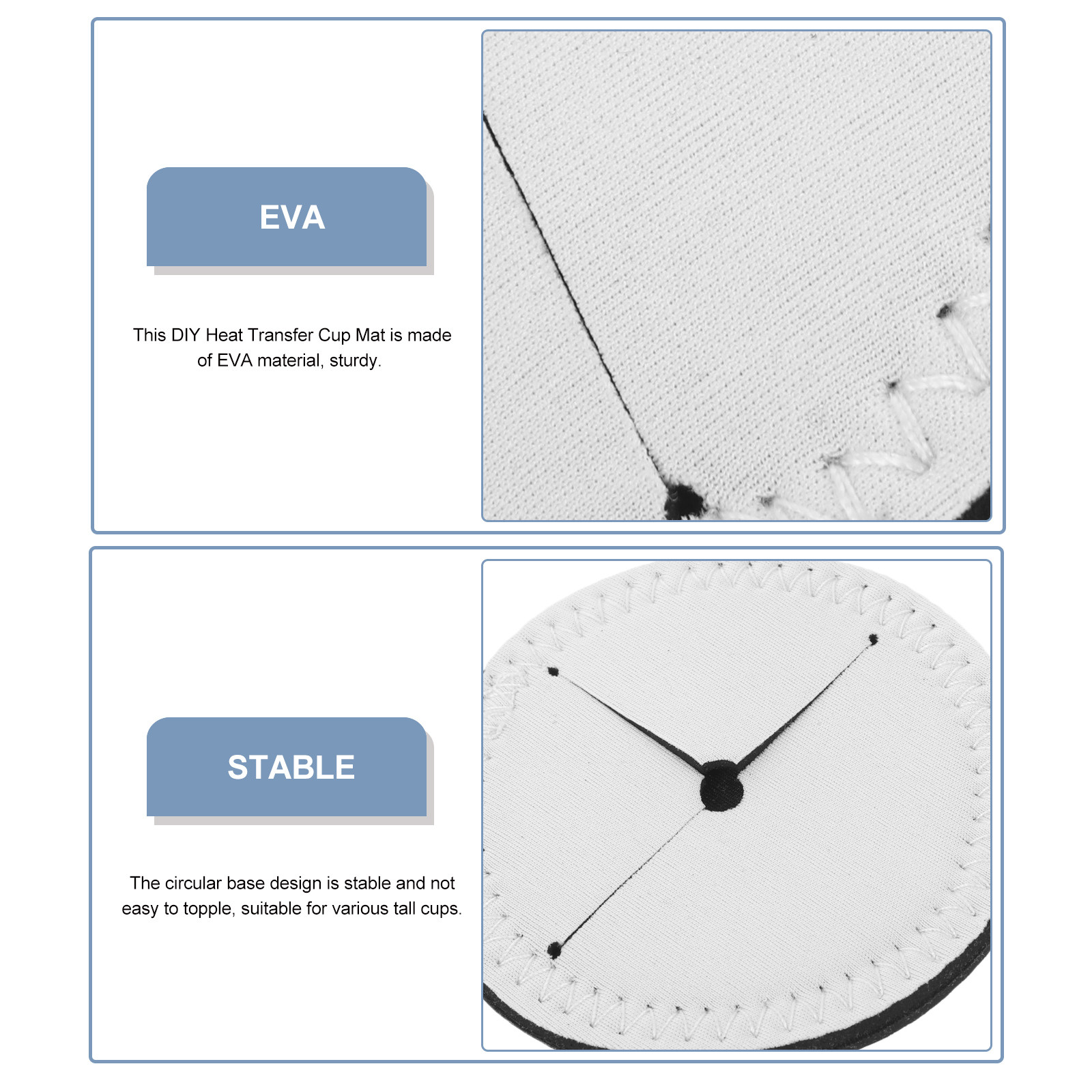 4 Stück Leere Runde Wärmeübert – Coaster Sublimation Blank Bewertung und Preis